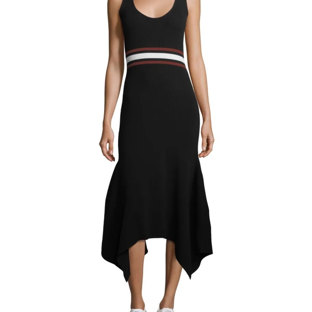 ALC black knit maxi dress